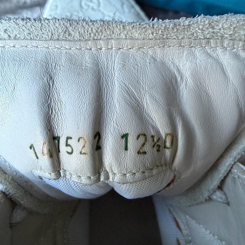 Gucci White High-Tops with Green and Red Stripes - Picture 5 of 7